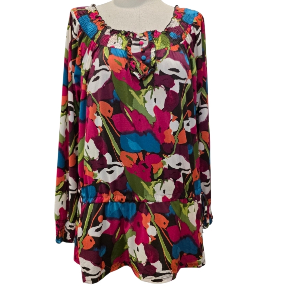 Style & Co. Vibrant Multicolor Tunic